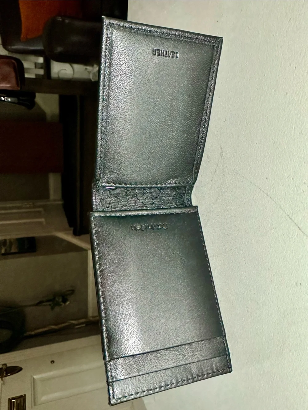 Calvin Klein Slim Black Leather Wallet